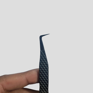 Pinzas de extensión de pestañas con volumen de revestimiento de Plasma negro de 90 grados envío gratis - Product Image 5