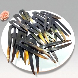 Polished Finish Buffalo Horn <b>Hair</b> <b>Pins</b> for Women's Ox Horn <b>Hair</b> Styling Stick Natural Accessory - Product Image 6