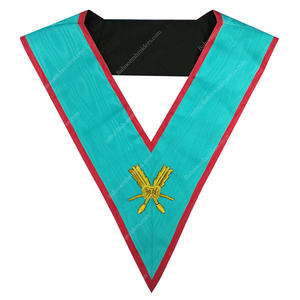 COLLAR MASONIC REGALIA BLUE LODGE ASSR ROOFER OFICIAL COLLAR FREEMASON COLLAR BORDADO A MANO - Product Image 5