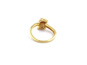 Anillo Apilable de Compromiso para Mujer, Hecho a Mano, con Circonita Cúbica, Chapado en Oro de 18K y Plata de Ley 925, con Engaste Pavé - Product Image 4