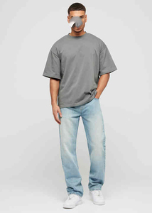 Drop Shoulder T <b>Shirts</b> <b>Men</b> Crew Neck Lightweight Oversize Tee <b>Shirt</b> <b>Men's</b> Wholesale Jogging Loose Fit T <b>Shirt</b> <b>Mens</b> - Product Image 4
