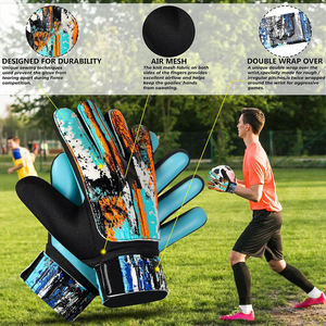Guantes de Portero de Fútbol Personalizados, Transpirables, de Látex de Contacto de 4 mm, Profesionales, Impermeables, Ajustables para Exteriores - Product Image 2