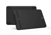 Tableta gráfica Deco Mini7 V2 con interfaz USB-C sin batería y 16384 niveles de sensibilidad a la presión para Android, Windows e iOS