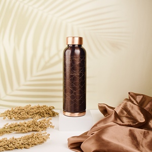 Copper Eco-Friendly <b>Water</b> <b>Bottle</b> with <b>Large</b> Capacity for Yoga Meditation & Daily Hydration - Product Image 6
