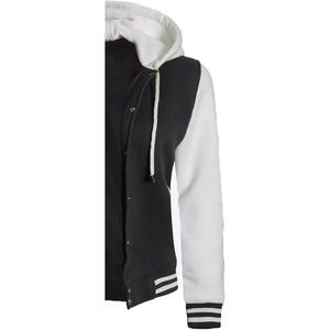 Veste universitaire sur mesure en gros d'usine, conception OEM, respirante, coupe-vent, haute qualité, broderie masculine, patch frontal en cuir véritable - Product Image 5