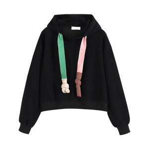 Sudadera con Capucha Extra Grande de Manga Larga para Mujer, de la Mejor Calidad, Personalizada, Deportiva, de Invierno, Cómoda, de Punto, Estampada, Informal - Product Image 2