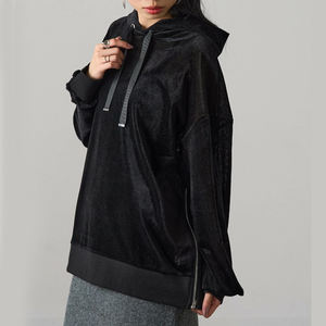 Sudadera con Capucha Personalizada OEM para Mujer, Moderna, Informal, con Cierre, Cómoda y Transpirable, Últimos Modelos en Color Sólido para Mujer 2026 - Product Image 2