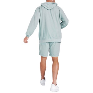 Offre Spéciale personnalisé été de haute qualité à manches longues pulls à capuche hommes 2 pièces ensemble shorts Slim Fit survêtements pour hommes 2026 - Product Image 5