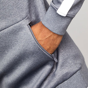 Conjunto Deportivo de Felpa 100% Algodón para Hombre, Diseño Personalizado con Logotipo en la Espalda, Estilo Urbano, Transpirable, Tela de 400g - Product Image 4