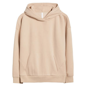 Sudaderas con capucha holgadas de talla grande para mujer, fabricación OEM de peso pesado, sudaderas con capucha informales de Hip Hop con estampado de Color sólido personalizado para mujer - Product Image 6