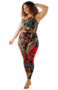 Logo personnalisé corail mon nom imprimé Yoga Leggings respirant taille haute écologique et vêtements actifs mode Gym Leggings pour les femmes - Product Image 4