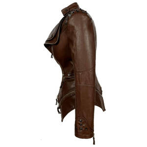 2025 arrivée femmes Design couleur bloc hommes en cuir véritable veste personnalisée de haute qualité hommes veste en cuir en gros - Product Image 2