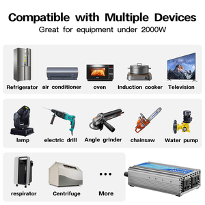 2000W Off <span class=keywords><strong>Grid</strong></span> năng lượng mặt trời biến tần sửa đổi Sine Wave Power <span class=keywords><strong>Inverter</strong></span> DC12V 24V 48V 60V để AC110V 220V 230V giai đoạn duy nhất - Product Image 5