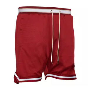 High Street Style Logo personnalisé Double couche Gym Mesh Shorts mode Sublimation Powerlifting Shorts pour le sport motif solide - Product Image 1