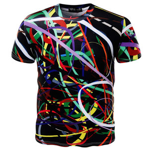 เสื้อยืดสีทึบพิมพ์ลายตัวอักษรเสื้อยืดแห้งเร็วสำหรับผู้ชายชุดกีฬาระบายอากาศได้ดี - Product Image 5