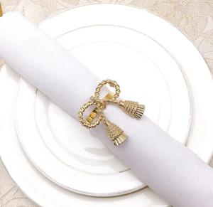 <b>Top</b> Selling Metal Napkin Ring in Gold For Christmas Dinner Party Use At Low Price From Manufacturer & Supplier In India - Product Image 5