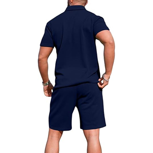 Ensemble d'entraînement personnalisé pour hommes, y compris t-shirt et short, vêtements de sport assortis pour le fitness quotidien, le sport et le style de rue - Product Image 4