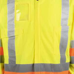 Chaqueta de trabajo de seguridad duradera para hombre, chaquetas de uniforme de construcción industrial reflectante de alta visibilidad - Product Image 3