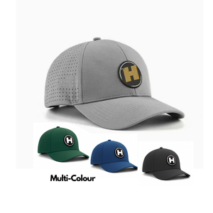 หมวกกอล์ฟกันน้ำพิมพ์โลโก้ตามสั่ง หมวกแก๊ป 6 แผงแบบ Snapback ตัดด้วยเลเซอร์ ระบายอากาศได้ดี พร้อมแผ่นปะทอ - Product Image 5