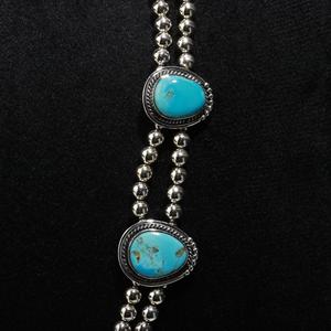 Pendentif en argent avec pierre précieuse turquoise naturelle de forme fantaisie en gros, argent sterling massif 925, collier en argent avec pierre précieuse turquoise - Product Image 5