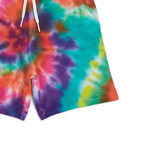 Short élégant Tie Dye en multicolore Design cordon de serrage à la taille avec poches Short de course avec logo personnalisé prix bon marché - Product Image 6