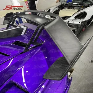 SPOILER posteriore in fibra di carbonio opaco a secco stile OEM per 2021 LAMBO HURACAN STO