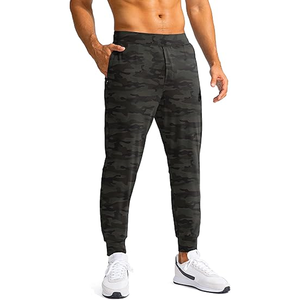 Pantalones de chándal ajustados para hombre, pantalones de chándal elásticos con bolsillos y cremallera de algodón 100% para correr en el trabajo, talla XL - Product Image 4