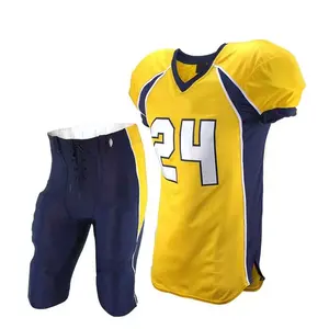 Maillot de football américain pour hommes, respirant, personnalisé, de haute qualité, vente en gros, manches courtes, 100% polyester, pour les équipes - Product Image 5