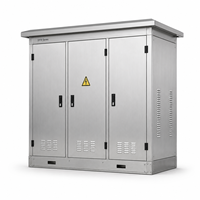 Armoire de distribution extérieure 12kV 24kV RMU MV en acier inoxydable résistante aux intempéries pour postes de transformation modulaires