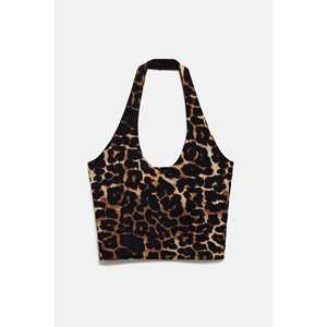 Blusa Corta con Estampado de Leopardo - Product Image 6