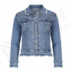 Veste en toile pour femme au design élégant et nouveau, en polyester tissé teint, coton, séchage rapide, anti-froissement, haut de gamme, couleur personnalisée - Product Image 1