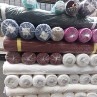 Jenny Stock Lote. Corea Poliéster Spandex ITY Tela Spandex Textil Muchos Brillante Teñido Liso Mejor Calidad Vestido Mujeres