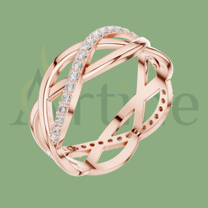 10K texto personalizado anillo joyería de moda - Product Image 1