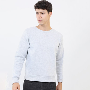 Sudadera con Capucha para Hombre, Otoño Invierno, 100% Algodón, Forro Polar Sólido, Impresión Serigráfica, Transpirable, Impermeable, Ropa Urbana, Servicio OEM - Product Image 1