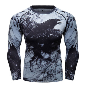 Camiseta de Surf Personalizada para Hombre, Manga Larga, Protección UV50+, Secado Rápido, Transpirable, Estampada, para Deportes de Playa - Product Image 1