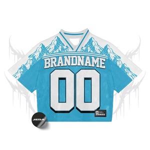 Uniforme de Fútbol Americano Retro Personalizado, Transpirable, 100% Poliéster, Camiseta Corta Deportiva, Estilo Holgado, para Entrenamiento en Equipo, Malla - Product Image 5