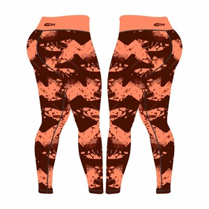 New Arrival Women's Elastic Waist Skinny Leggings Gym Workout Fitness Wear Breathable UV Protection Compression <b>Stretch</b> Durable - Product Image 6