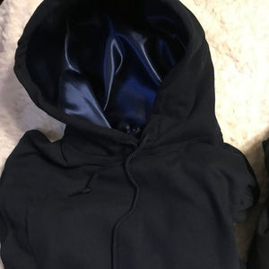 Tersica เสื้อฮู้ดสวมหัวผ้าซาตินสำหรับทุกเพศฤดูหนาวผ้าซาตินปักโลโก้ขนาดพิเศษผ้าไหมโพลีเอสเตอร์ซับในฤดูหนาว - Product Image 5