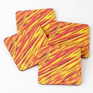 Coussinets de style nordique tasse tapis plaque anti-dérapant antidérapant personnalisé bois caoutchouc amovible arc-en-ciel abordable napperon sous-verres de l'inde - Product Image 4