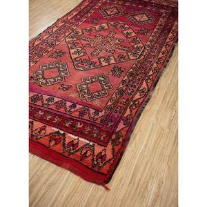 Tapis en laine noué à la main Nuray grande surface, rouge-orange, géométrique abstrait, rectangulaire, pour la maison, l'entrée, le couloir, le salon, 9x12 pouces - Product Image 2