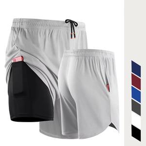 <b>Men</b> Training <b>Shorts</b> Gym Fitness Running Sports Workout Quick Dry Lightweight Breathable Elastic Waistband Mesh <b>Shorts</b> - Product Image 1
