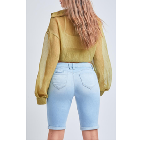 Ensemble d'été décontracté pour femmes Short en jean avec épaule tombante Lâche Design personnalisé Vêtements à la mode de BD - Product Image 3