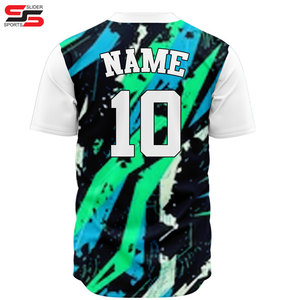 Camiseta de Béisbol Juvenil Unisex Personalizada, Tallas S-3XL, Ropa Deportiva de Poliéster, Impresión por Sublimación, Transpirable, Tallas Grandes - Product Image 4