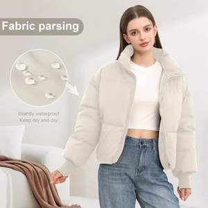 Women's Winter Thick Puffer Jacket with Insulated <b>Padding</b> Water Resistant Fabric Breathable Design-Stylish Casual Wear - Product Image 5