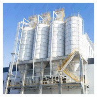 Silo en acier étanche à la poussière, boulonné, de 50 à 2000 tonnes, pour carbonate de calcium/talc/cendres volantes
