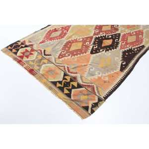 พรมขนสัตว์สีแดงลายปะติดสไตล์วินเทจ พร้อมแผ่นรองยางพาราเป็นมิตรกับสิ่งแวดล้อม ขนาด 5.1x7.9 ฟุต - Product Image 2