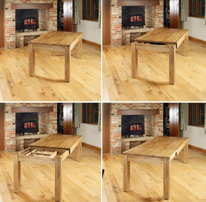 Table à manger extensible en bois massif (4 à 8 places) - Product Image 6