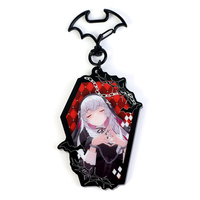 Porte-clés personnalisé en acrylique avec strass Vograce