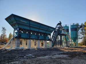 โซลูชันการก่อสร้างที่มีขนาดกะทัดรัดสำหรับโรงงานผสมคอนกรีตไฟฟ้า60 M3/ชม. ดีไซน์กะทัดรัดมีเครื่องยนต์หลัก - Product Image 2