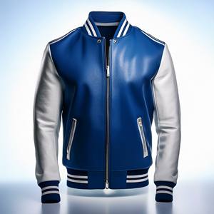Chaqueta de Béisbol Varsity de Lona Personalizada para Hombre, con Logotipo Frontal, Estilo Urbano, para Hombre y Mujer, Venta al Por Mayor - Product Image 1
